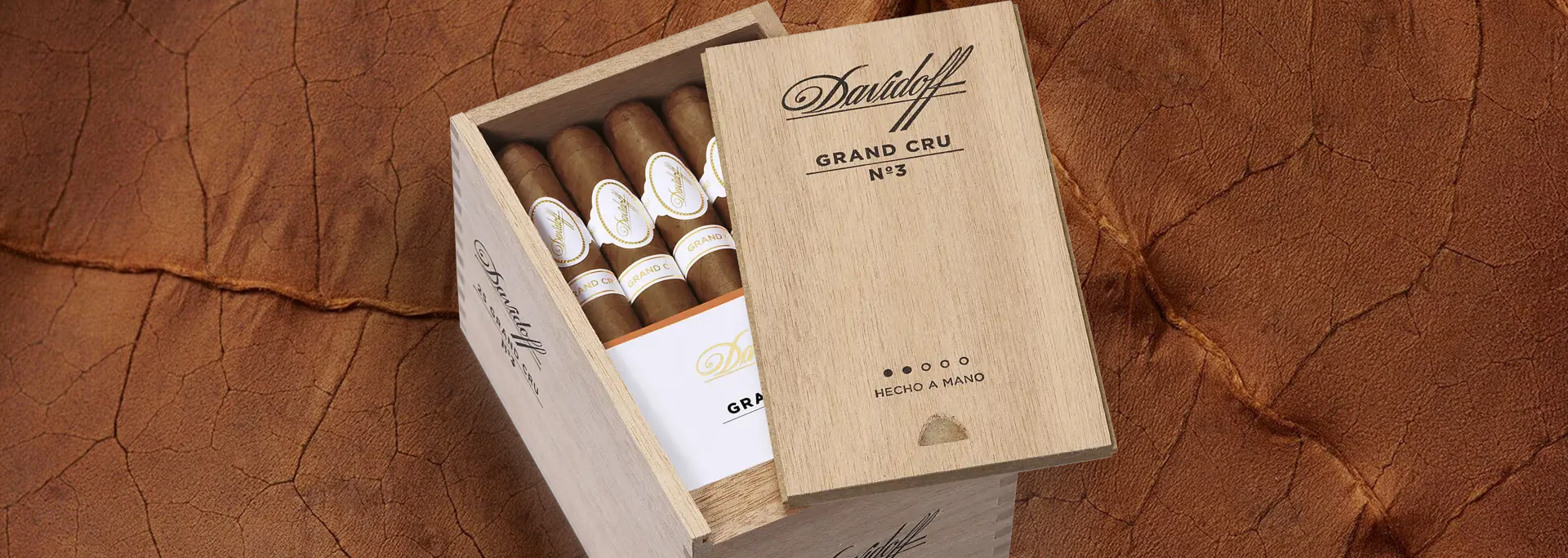 Davidoff Grand Cru cigar series with different shapes