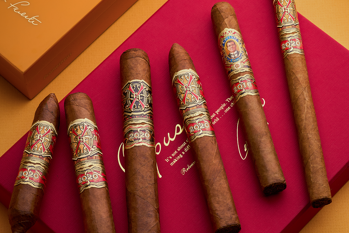 Images of Rare Fuente Opus X Cigars on a Opus X Box