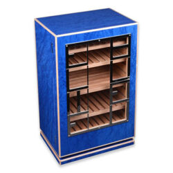 elie blue madrona burl cigar cabinet