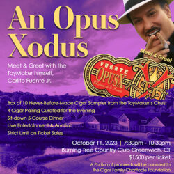 an opus xodus event in greenwich ct with carlito fuente