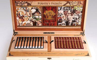 fuente y padron legends humidor with 40 cigars