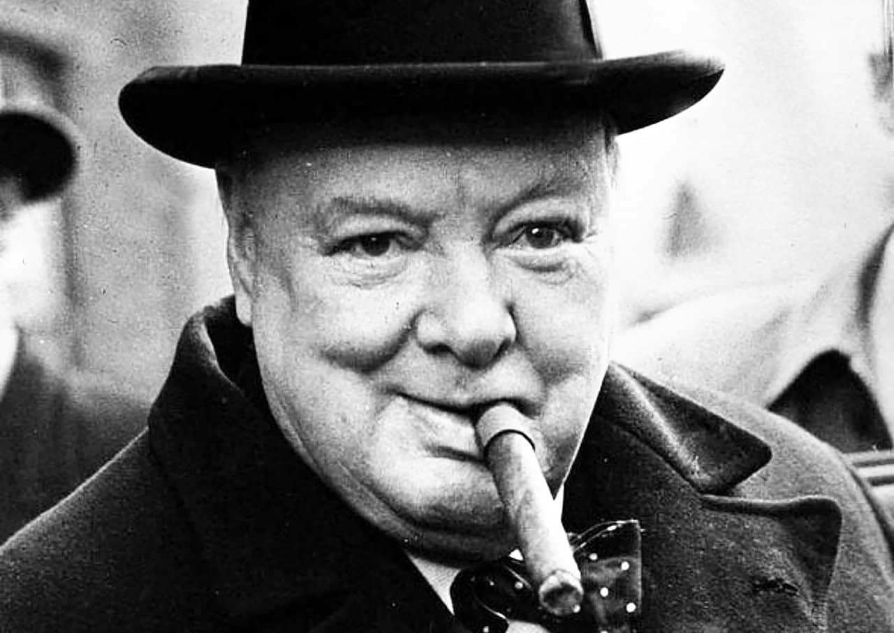 Winston Churchill with Cigar