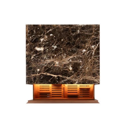 Litolite Humidor Emperador Marble top view drawer with LED