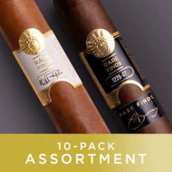 Rare Finds Blend 10-Cigar Assortment Pack Sampler containing both Blend 1229-42 by Eladio Diaz and Blend 1011-42 by Henke Kelner