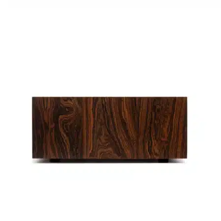 Litolite Humidor Bootee Exotic Wood Made in Italy Cigar Side View Drawer Closed