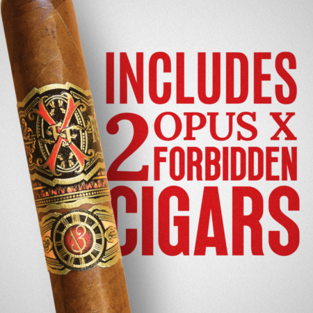 The Forbidden Opus X Don Carlos Ultimate Bundle 3 is an exceptional offering that combines the celebrated Don Carlos Edicion de Aniversario Double Robusto with the highly exclusive Opus X Forbidden X Deseos De Amor cigars