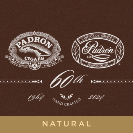 The Padrón 60th Anniversary Natural Cigar is a special release commemorating six decades of excellence in cigar craftsmanship.