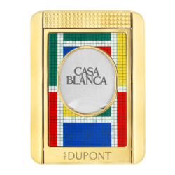 S.T. Dupont Casablanca Cigar Cutter Stand with vibrant mosaic lacquer finish.