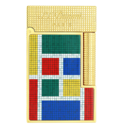 S.T. Dupont Ligne 2 Casablanca lighter with a multicolored lacquer design