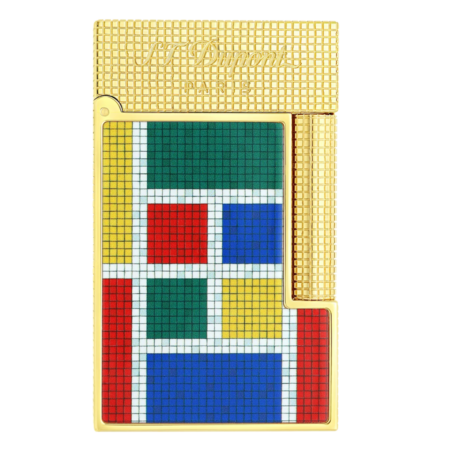 S.T. Dupont Ligne 2 Casablanca lighter with a multicolored lacquer design