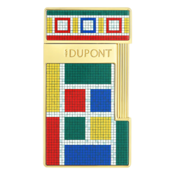 S.T. Dupont Slimmy Casablanca lighter with slim design and mosaic pattern