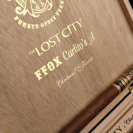 Close-up of Opus X The Lost City Carlito's A cigar with rich flavor profile