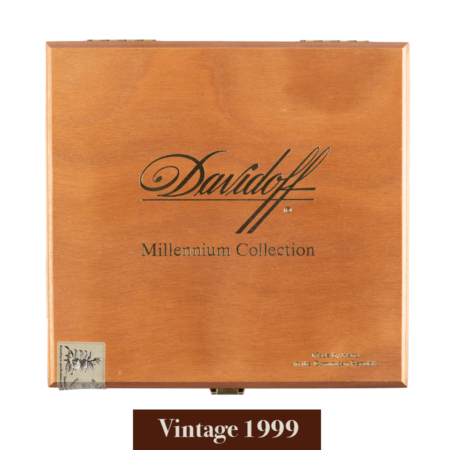 Davidoff Millennium Blend Collection box displaying rare vintage cigars from the 2001 release