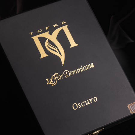 Box of La Flor Dominicana TCFKA M Oscuro showcasing its unique design