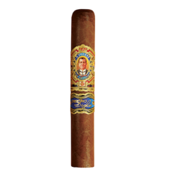 Close-up of an Arturo Fuente Destino al Siglo De Amistad cigar showcasing its band and wrapper