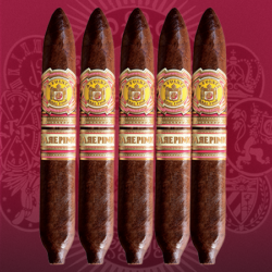 Arturo Fuente Rare Pink Happy Ending 5-Pack cigars in a 5 1/2 x 53 perfecto size