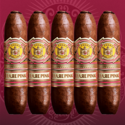 5-pack of Arturo Fuente Rare Pink Queen of Hearts cigars with Ecuadorian wrapper.