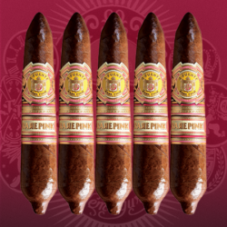 Arturo Fuente Rare Pink Work of Art 5-Pack with unique perfecto shape