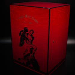 2024 God of Fire 20th Anniversary Cabinet Humidor in Red Sycamore finish