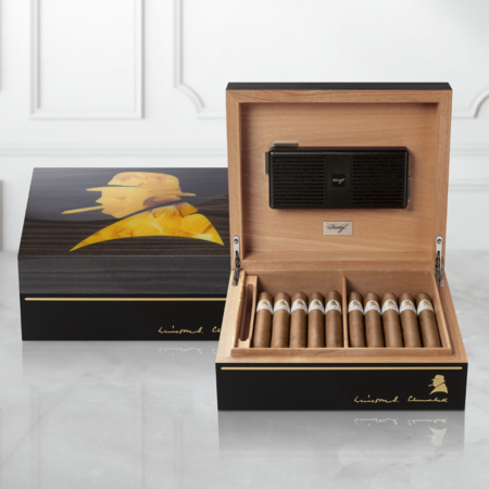 Primos Humidor with dividers and accessory pocket for organized cigar storage