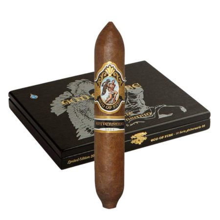 God of Fire Serie Aniversario 60 cigars in their celebratory 25-count packaging